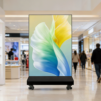Écran LED intelligent pliable de haute qualité, mobile et contrôlable via téléphone portable, écran d'affichage numérique LED publicitaire