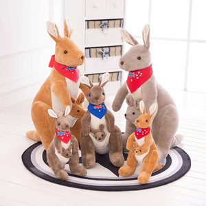 <span class=keywords><strong>Peluche</strong></span> <span class=keywords><strong>Canguro</strong></span> Madre-Figlio Australiano all'Ingrosso, Bambole Genitore-Figlio Grandi, Imbottitura in Cotone PP, Regali Aziendali per Compleanni, Sacchetti OPP - Product Image 3