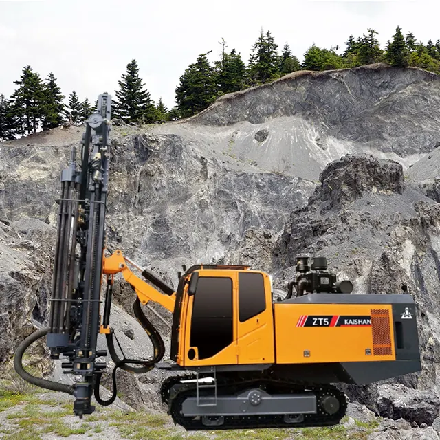 Taladros de perforación de roca usados móviles Taladro de cantera de granito Perforación y voladura en minería