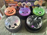 Mainan Squishy TPR Tema Halloween, Kotak Misteri, Pereda Stres, Karakter Hantu Labu, Set Kotak Hadiah untuk Souvenir Pesta