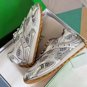 Оригинальные высококачественные повседневные кроссовки для бега с низким верхом, серебристые кроссовки в стиле ретро, модные сетчатые противоскользящие кроссовки для ходьбы - Product Image 4