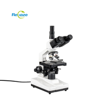 REHAZE XSP-100SM Trinocular Biological Microscope 1000X LED Compound Manual Focus IP55 Laboratory School