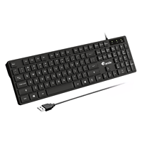 Teclado con Cable de Membrana K10 de Alta Calidad, Diseño Árabe, Plug and Play, Suministro Directo de Fábrica, Nueva Interfaz USB, Económico para Oficina y PC