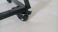 Support de rangement autoportant en fer thermolaqué pour rouleaux de vinyle, montage facile, roues robustes, capacité de 40 rouleaux, avec structure métallique