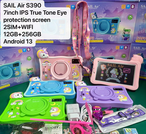 Kide giáo dục học tập máy tính bảng ail Air S390 Dual Sim 12 + 256GB hiệu suất cao 7-inch mini trẻ em Android Máy tính bảng PC bán buôn - Product Image 5