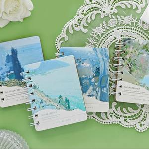 Mini taccuino creativo in stile pittura a olio, simpatico quaderno portatile A7 con cartoni animati per appunti e errori - Product Image 2