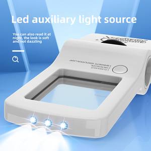 Mini loupe de Microscope éducatif portable 4-en-1 avec lumière UV ABS matériel jouet d'extérieur pour les enfants pour voir les pièces anciennes - Product Image 4