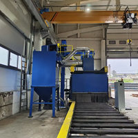 Machine de grenaillage électrique Chantier naval Nouvelle ligne de revêtement automatique Abrator Core Motor PLC Bearing Manufacturing Plant Brunishing