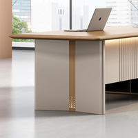 Meubles en bois Offre Spéciale L forme MDF confortable moderne en bois patron directeur PDG Table de bureau exécutif