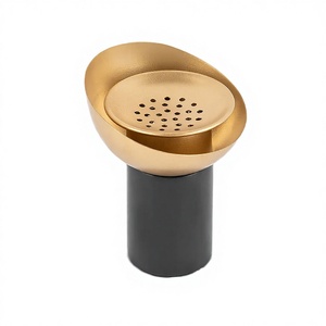 Brûleur d'encens indien Bakhoor de qualité supérieure, support moderne en métal Mubkhar, bois de santal, anti-odeur, coriandre, printemps-été - Product Image 3