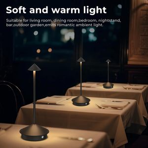 Lampe de table LED sans fil rechargeable à intensité variable style nordique pour hôtel et restaurant, vente en gros, décoration intérieure - Product Image 4