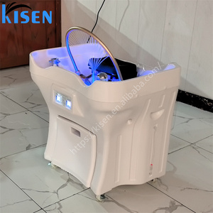 Kisen New Model Pipeless Luxury Shampoo <b>Bed</b> with Fashion ABS Material No Pipes Portable Durable Shampoo Basin - Product Image 5