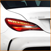 Pour Mercedes-Benz CLA W117 2013-2019 : Paire de feux arrière améliorés gauche et droit, noir fumé, LED 3D, ensemble de feux arrière, remplacement direct