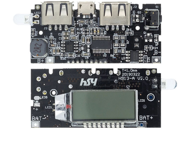 18650 Lithium Battery Digital Display Dual USB Output Charging Board, Charging Bag Module, Portable Power Bank, Voltage Boosting