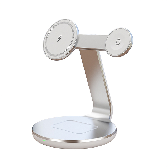 2026 Black Friday Hot Selling Wireless Charger Magnetic 15W 3 in 1 Fast Charging Station Magnetic Wireless Charger Stand