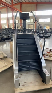DINUO Appareil de cardio-training vertical électrique commercial à forte charge, <span class=keywords><strong>monte</strong></span>-escaliers, capacité max. 200 kg, faible impact, durable, équipement de gym - Product Image 3