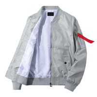 Nouvelle veste décontractée pour homme grande taille printemps-automne, col montant, style pilote MA, coupe ample, type baseball