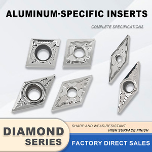 Plaquettes en carbure de qualité <span class=keywords><strong>a</strong></span>éronautique Cnmg120404 pour l'aluminium, finition superfine, fraises de tournage CNC externes - Product Image 2