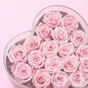 Rosas Eternas Personalizadas con Logotipo, Color Rosa Inmortal, Infinito, Eterno, Flor Roja Estabilizada y Preservada en Forma de Corazón, para el Día de San Valentín, Graduación - Product Image 4