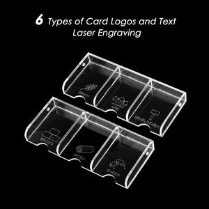 Support de <span class=keywords><strong>rangement</strong></span> pour cartes en acrylique à 2 niveaux, organisateur de cartes de ressources pour le jeu de société Catan Settlers - Product Image 3