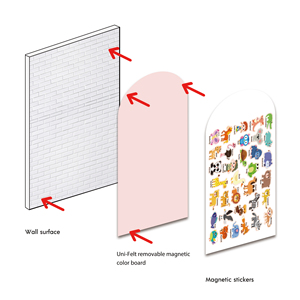 <span class=keywords><strong>Tableau</strong></span> magnétique amovible uni-feutre <span class=keywords><strong>Tableau</strong></span> <span class=keywords><strong>noir</strong></span> pratique pour la maison ou le bureau - Product Image 6
