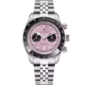 Montre à quartz de luxe pour homme BB Panda PD-1813, chronographe sport, acier inoxydable, verre saphir, 5BAR - Product Image 2