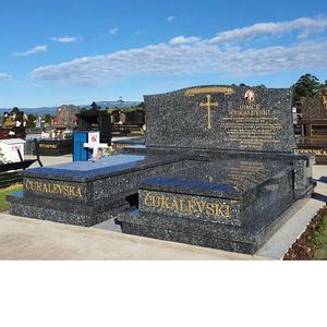 Черный простой и красивый гранит Античная и уникальная форма надгробная плита большого размера и надгробная плита отличного и хорошего качества - Product Image 1