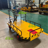 Chariot à plateforme électrique DIBO Heavy Duty 2000 kg, chariot à plateforme électrique à batterie, chariot de manutention de matériaux avec certification CE