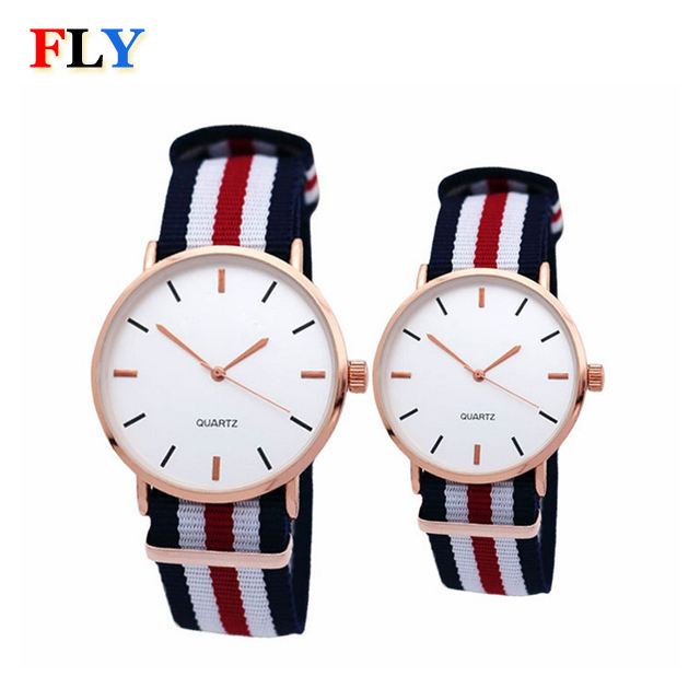 Cheap Fashion Changeable Nylon Strap Big Number Quartz Wrist Men Watches  Quartz Analog Watches