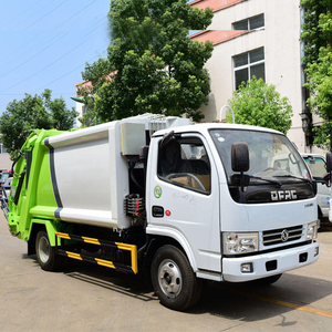 Camion compacteur de déchets DFAC blanc diesel manuel 4x2 Euro 3, véhicule de traitement des déchets par compression - Product Image 1