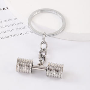 Accessoires de mode-Porte-clés d'haltères pour hommes de type puissance, Mini haltère en métal, Porte-clés d'haltères, Porte-clés de gymnastique - Product Image 4