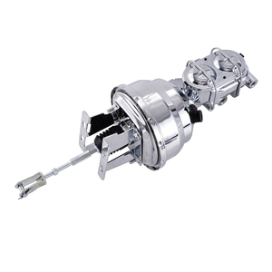 Chrome 8 "điện kép phanh Booster Kit với 1" khoan chủ xi lanh kết hợp Side mount cho 1965-68 kích thước đầy đủ Chevy B cơ thể Impala - Product Image 4