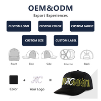 Casquette de baseball unisexe à 5 panneaux brodée sur mesure, fabriquée en usine BSCI, taille ajustable, casquette de baseball structurée de qualité supérieure avec doublure en satin