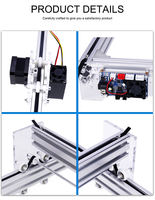 Machine de gravure laser à diode de bureau 6550, découpeuse laser haute puissance optique, graveur, mini routeur CNC pour bois, cuir, acrylique, bricolage