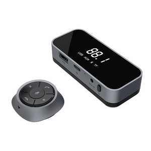 2023 nuovo Design USB Type-c ricarica rapida Auto Aux <span class=keywords><strong>BT</strong></span> 5.0 modulatore FM solare per Auto <span class=keywords><strong>Bluetooth</strong></span> con telecomando - Product Image 4