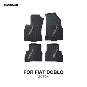 Tappetini per Auto Adatti a <span class=keywords><strong>FIAT</strong></span> <span class=keywords><strong>DOBLO</strong></span> <span class=keywords><strong>2010</strong></span>+, Rivestimenti in PVC Facili da Pulire - Product Image 1