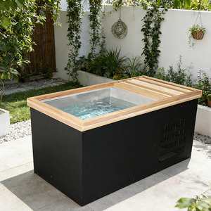 อ่างน้ำเย็นแบบรวมทุกอย่างในหนึ่งเดียว อ่างแช่น้ำแข็งสุดหรู พร้อมเครื่องทำความเย็นในตัว สำหรับใช้งานกลางแจ้ง ซาวน่าและอ่างแช่น้ำเย็น - Product Image 2