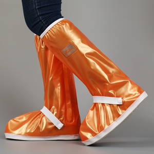 Bottes de <span class=keywords><strong>pluie</strong></span> imperméables réutilisables pour hommes, avec éclairage, antistatiques, hauteur genou, avec fermetures éclair latérales, pour la moto et le vélo - Product Image 6