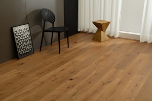 Plancher en bois d'ingénierie à trois couches en chêne américain, liquidation, couleur jaune chaud, géothermique, 5G, grand système de verrouillage, chauffage au <span class=keywords><strong>sol</strong></span> spécial - Product Image 3