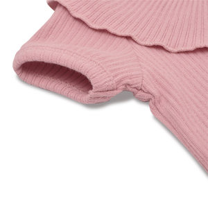 Combinaison bébé de haute qualité, rayures côtelées, jersey de coton tricoté, body bébé <span class=keywords><strong>fille</strong></span>, boutons pression, manches courtes, été - Product Image 6