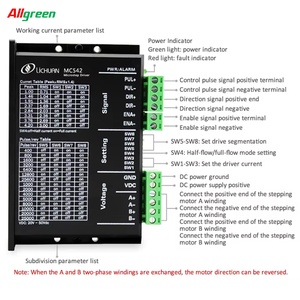 Allgreen LC57H56+MC542 Step Motor <b>Stepper</b> Driver 2Phase 1n.m for Dc Ac Voltage Nema23 for Cnc <b>Machines</b> - Product Image 4