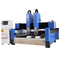 Routeur CNC à double tête 1530 avec moteur servo, contrôle NC Studio/Mach3 pour la gravure sur marbre, aluminium, granit, cuivre, pierre et bois