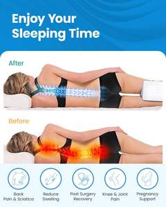 Handgemachtes H-förmiges Memory Foam-Knie kissen mit riemen körperspezifischem Bein kissen für Seitens chläfer und Ischias-Schmerz linderung - Product Image 2