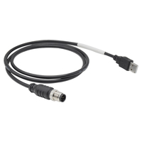 Cable Industrial M12 de 5 Pines Macho/Hembra USB 2.0, Conector Impermeable IP67 de 180 Grados, Doble Extremo para Soldadura, Tipo DIN