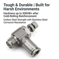 Contrôleur de vitesse pneumatique ACKO SS304 300HB+ Raccord rapide multi-ports haute résistance avec joint Viton, vanne de régulation étanche
