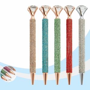 Full Cover Diamond Covered Ballpoint <b>Pen</b> Promotional Sequin Press Jumping Metal Glitter <b>Pen</b> for Gift - Product Image 1