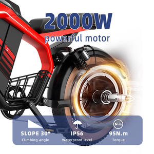 <span class=keywords><strong>Moto</strong></span> <span class=keywords><strong>électrique</strong></span> rétro tout-terrain à cadre en acier de 20 pouces pour <span class=keywords><strong>Amazon</strong></span> Cross-Border pour l'Europe et les États-Unis, batterie au lithium 52V - Product Image 3