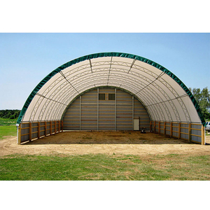 Hangar d'entrepôt préfabriqué en acier OEM/ODM, abri de toit, dôme en métal avec couverture en PVC à vendre - Product Image 5