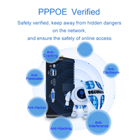 Firewall PFsense sans ventilateur, routeur logiciel, TPM 2.0, processeur quadricœur J1900, carte réseau Gigabit Ethernet, Intel 211AT, mini PC, appareil réseau