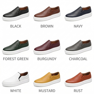 Echte lederen instappers zonder veters, zwart, casual, voor heren - Product Image 3